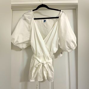 NWT 3X Wrap Blouse Old Navy